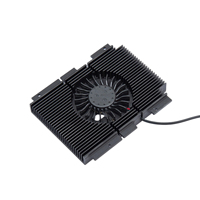 Aktif Soğutucu Soğutma Modülü Fansink Mini PC Güç Kaynağı Sunucusu CPU Termal Çözümü için Fanlı Alüminyum Ekstrüzyon Soğutucu
