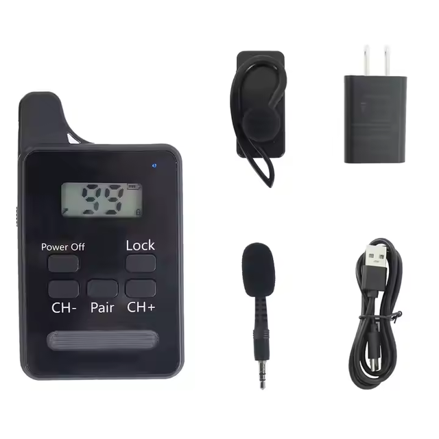 KT666 Mini Wireless Tour Guide Walkie Talkie Long Range Communication Radios A2510