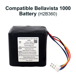 Batterie Li-ion de remplacement BLD H2B360 14.4V 6450mAh pour ventilateur IMT Medical <span class=keywords><strong>Bellavista</strong></span> 1000 certifiée CE RoHS - Product Image 4