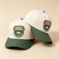 Gorra de Béisbol Personalizada con Logotipo Tejido en Contraste de Color, Estilo Casual para Montañismo, Camping y Vehículos Todoterreno