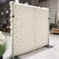 Guirlande de luxe GNW 2023, arrangement de roses, mur de roses, décoration de scène de mariage, plafond, panneaux de fleurs artificielles 3D enroulés, rose blush