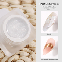 Gel UV sculpté satiné blanc HS, résistant et non collant, effet 3D stéréoscopique, gel de modelage pour nail art, vernis à ongles