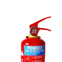 Extincteur à poudre sèche ABC de 2 kg avec manomètre, cylindre en acier, portable pour véhicule et bureau