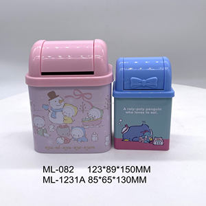 Simpatico Mini cestino in metallo con coperchio in plastica 1 L cestino per rifiuti Desktop in <span class=keywords><strong>latta</strong></span> all'ingrosso - Product Image 6