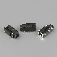 LEYE LY-PJ-A05 Connecteur audio femelle à 5 broches SMT à tête compacte pour écouteurs, contacts en bronze phosphoreux, acier inoxydable