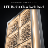 Paravent de séparation en verre lumineux LED personnalisé avec cadre en acier inoxydable pour hall d'hôtel et bureau