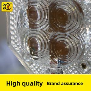 Grande tarte LED œil de chat voyant de signalisation barrage routier lumière clignotante stroboscopique fleur de prunier conception cône de route installations supérieures - Product Image 5