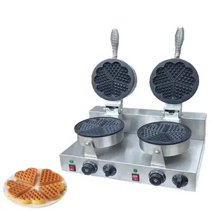 Máquinas para hacer gofres al por mayor para máquina de bollos eléctrica en forma de corazón máquinas de aperitivos máquina para hacer gofres para desayuno platos de gofres - Product Image 1