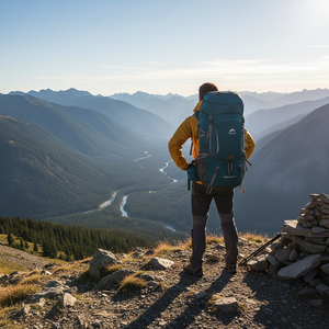 Mochila de Senderismo y Montañismo de 60l al por Mayor, con Cubierta Impermeable, Resistente al Agua, Portátil, para Trekking - Product Image 4