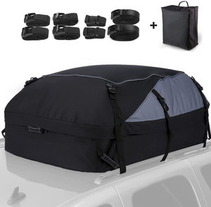 Car Roof Bag Top Carrier Cargo Storage Rooftop Luggage Waterproof Soft Box Luggage Outdoor Water Resistant for Car w