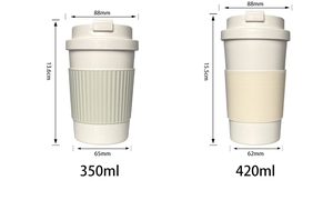 12Oz Reusable <b>Bamboo</b> Coffee Tumbler Flip Top Custom Logo Drink Cup Leak Proof Travel <b>Mug</b> for Business Gifts - Product Image 3