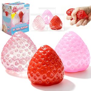 Juguete Blandito de Fresa Realista Popular, Lindo Juguete Antiestrés Hecho a Mano con Textura de Slime, Juguete de Compresión de Moda para Relajación - Product Image 1