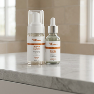 Achetez le pack de démarrage Man Matters Clear Skin avec nettoyant visage anti-âge à la vitamine C et sérum visage rajeunissant pour enfants unisexe - Product Image 3