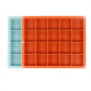 Square <b>Silicone</b> Chocolate Pudding Candy Gummy Mold Multi-Purpose Oven Safe <b>Baking</b> Mold - Product Image 1