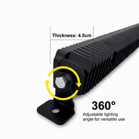 Barres lumineuses LED longues 15/25 lentilles 12V Jaune Blanc Bicolore Faisceau haut/bas Étanche Projecteur tout-terrain