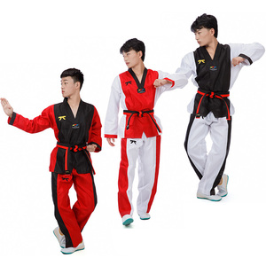 China Fábrica al por mayor <span class=keywords><strong>Wushu</strong></span> Taekwondo Uniforme/Dobok/Kimono Material superior para el <span class=keywords><strong>estilo</strong></span> de artes marciales de Karate - Product Image 2