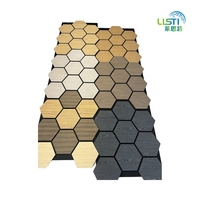Ventes chaudes - Panneaux muraux en bois à structure en nid d'abeille - Panneaux acoustiques hexagonaux absorbant le son pour la décoration intérieure