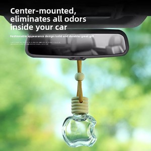 Vente directe d'usine, flacon <span class=keywords><strong>en</strong></span> verre carré de 10 ml pour désodorisant de <span class=keywords><strong>voiture</strong></span> avec bouchon <span class=keywords><strong>en</strong></span> bois - Product Image 2