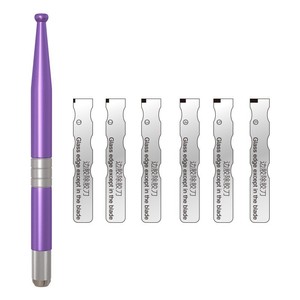 Mobile Phone Adhesive Removal Tool Set 9mm Stainless Steel Pry <b>Bar</b> For Screen Disassembly Repair Violet Gold Chocolate - Product Image 2