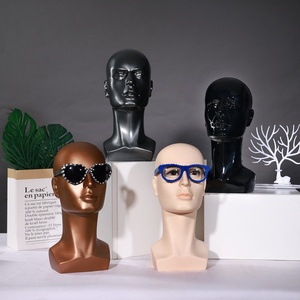 Cabeza de Maniquí Masculina Realista Profesional MCY, Soporte para Cabeza de Maquillaje para Pelucas, Sombreros, Gafas de Sol, Joyería, Exhibición en Barberías - Product Image 6