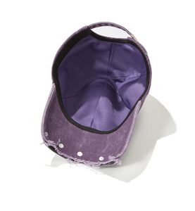 Cappello da Baseball viola alla moda alla moda stile stile non strutturato foderato di raso foderato cappello da papà - Product Image 5