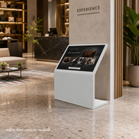32/43/49/55 Inch L Shaped Touch Screen Kiosk Floor Standing Interactive Digital Signage Android Windows CMS Indoor Hotel Mall