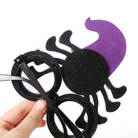 Nuevas gafas de plástico de dibujos animados, accesorio divertido para fotos de fiesta, gafas de Halloween para decoración de fiestas nocturnas.