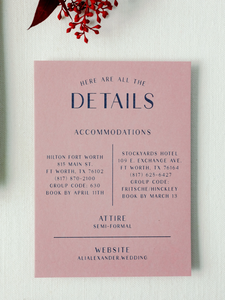 Invito Matrimoniale Moderno con Design in Rilievo Cieco, RSVP o Altri Inserti, Busta Inclusa - Product Image 5