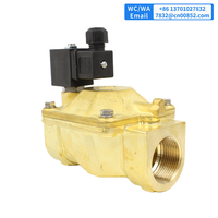 Vanne solénoïde en laiton ODE 1 1/4'' normalement fermée AC220V 21W5KB350 21W5KE350 21W5KV350 pour l'eau, certification CE AC220V