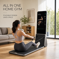 Miroir de fitness intelligent FRS Smart Home Gym Ai, écran tactile 43 pouces 4K, alliage d'aluminium, moteur 750W, résistance numérique, entraînement musculaire