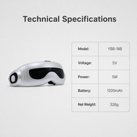 Masseur oculaire électrique rechargeable en gros avec thérapie thermique et vibrations pour soulager les yeux secs – Appareil intelligent de relaxation oculaire