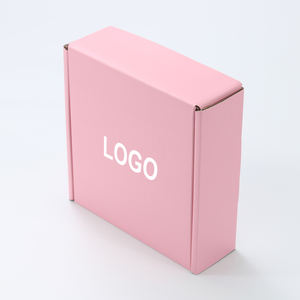 批发定制印花粉色50订阅邮件盒邮寄礼品包装纸板邮件盒 - Product Image 1