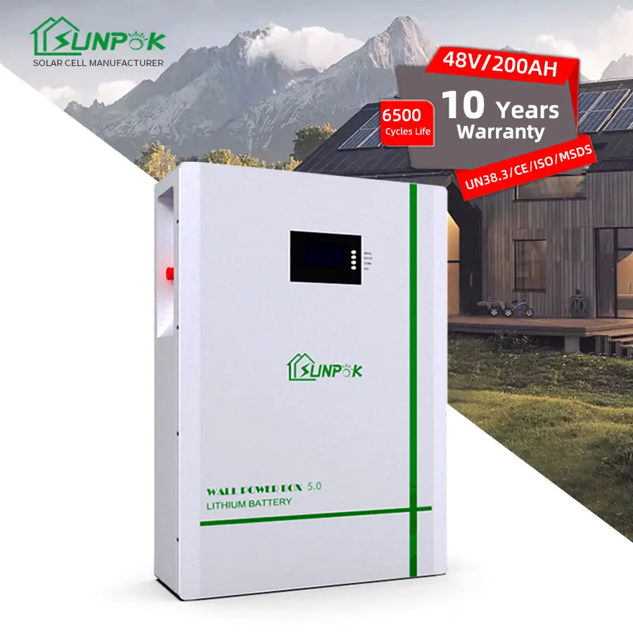 Bateria solar de parede para uso doméstico, 48V, 200Ah, 10kWh, Lifepo4, bateria de íon de lítio com armazenamento de energia, 20kWh, preço de atacado