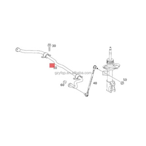 Originale OEM A2463203411 stabilizzatore di sospensione anteriore W246 & W176 & W117 misura per <span class=keywords><strong>Mercedes</strong></span> Benz barra stabilizzatrice laterale - Product Image 4