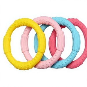 Pulsera Sensorial Mordedor de Silicona Suave para Bebés y Niños Pequeños, Colores Rosa, Amarillo y Azul - Product Image 5