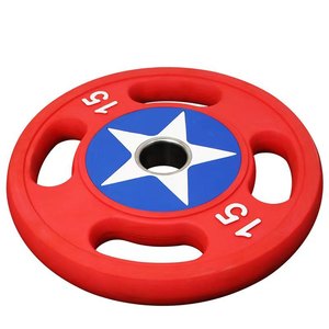 Plaques de poids universelles pour haltères en PU durable, 20 kg - Product Image 2