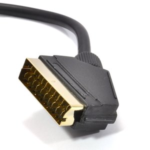 Cavo <span class=keywords><strong>Scart</strong></span> a 21 Pin con Connettore Placcato in Oro Nero - Product Image 2