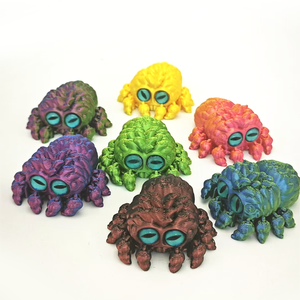 Modèle de jouet araignée imprimé en 3D créatif, petit et articulé, animaux et dinosaures tendance pour enfants - Product Image 1