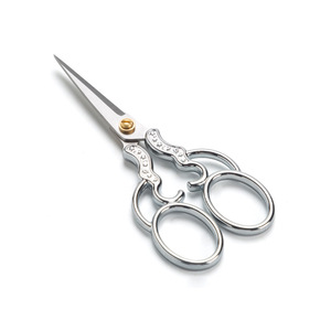 Pinheng Vintage Scissors Stainless Steel Straight Head Multi-purpose For Art Embroidery Paper Cutting Tea Bag Trimming - Product Image 3