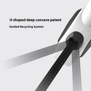 Tali anjing dapat ditarik 5 Meter 50kg kualitas tinggi dengan tali hewan peliharaan desain baru ringan dengan tempat Poopbag - Product Image 5