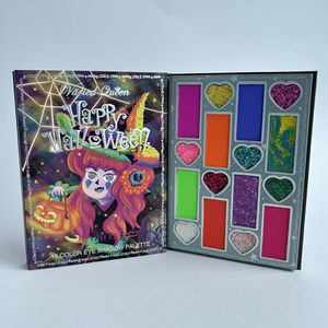 Mini 18 Couleurs <span class=keywords><strong>halloween</strong></span> Fard À Paupières Palette apprêt Étanche Cosmétique Beauté sorcière <span class=keywords><strong>Maquillage</strong></span> ensemble sombra de ojos en gros pour les enfants - Product Image 2