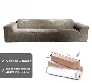 Fabbrica su misura per la casa all'aperto divano soggiorno sedia In schiuma a scatola letto compressibile Set di mobili compressibili divano compresso - Product Image 4