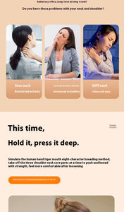 2025 Neues Professionelles Heizendes Nacken-Schulter-Massagegerät mit Smarter Tastensteuerung für Tiefengewebsmassage und Schmerzlinderung am ganzen Körper - Product Image 3