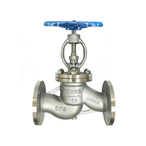 Vanne à soupape à molette DN50 2 pouces ANSI 150LB en PTFE et acier inoxydable 304 à extrémité à bride pour l'eau - Product Image 1
