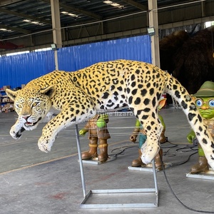 Modelo de Leopardo Animatrónico de Alta Calidad, el Gato Más Grande, Decoración Atractiva para Parques Temáticos Interiores - Product Image 2
