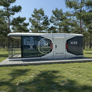 Hôtel-capsule commercial, conteneur étanche, structure en acier modulaire préfabriquée, double isolation phonique - Product Image 1