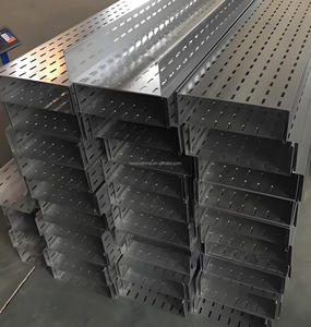 Chemin de câbles galvanisé en acier inoxydable Offre Spéciale Plateau de câble ventilé perforé de différentes tailles avec <span class=keywords><strong>accessoires</strong></span> - Product Image 5
