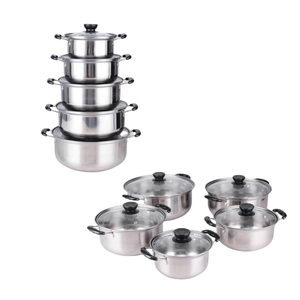 Ventes Directes Usine Batterie de Cuisine en Acier Inoxydable 10 Pièces, Ensemble Marmite et Casseroles - Product Image 6