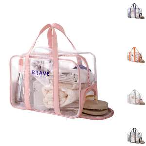 Bolsa de Playa Portátil de PVC con Compartimento Impermeable para Trajes de Baño, Cosméticos, Artículos de Aseo, Zapatos, Natación y Almacenamiento - Product Image 1