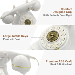 Téléphone <span class=keywords><strong>fixe</strong></span> filaire rétro au design vintage créatif, vente en gros pour la maison, le bureau et l'hôtel - Product Image 3